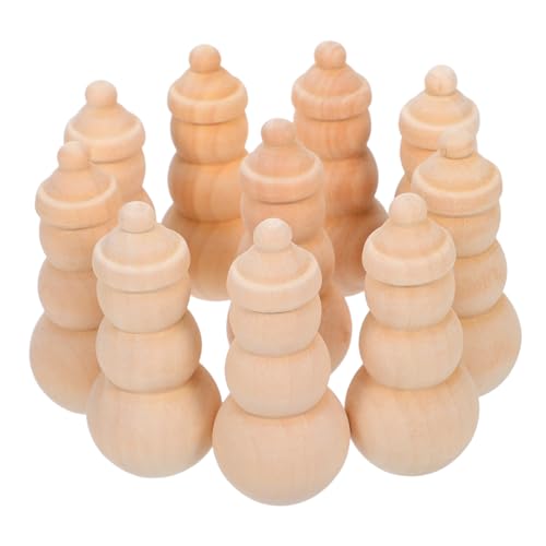 TOYANDONA 10 Stück Teiliges Unbemalte Holzfiguren Weihnachts Schneemänner Naturfarbene Diy Holzpuppen für Sichere Glatte Oberfläche Vielseitig Bemalbare Weihnachtsdekoration TOYANDONA 10 Stück Teiliges Unbemalte Holzfiguren Weihnachts Schneemänner Naturfarbene Diy Holzpuppen für Sichere Glatte Oberfläche Vielseitig Bemalbare Weihnachtsdekoration von TOYANDONA