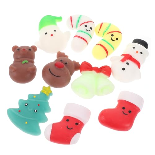 TOYANDONA 10 Stück Teiliges Weihnachts-Squeeze Sicherem TPR Cartoon Schneemann Weihnachtsbaum Design Stressabbauend Tragbar als Kindergeburtstags-mitgebsel und Weihnachtsdeko TOYANDONA 10 Stück Teiliges Weihnachts-Squeeze Sicherem TPR Cartoon Schneemann Weihnachtsbaum Design Stressabbauend Tragbar als Kindergeburtstags-mitgebsel und Weihnachtsdeko von TOYANDONA