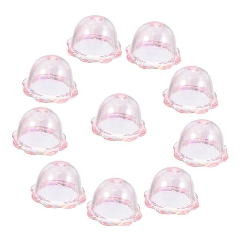 TOYANDONA 10 Stück Windspiel Perlen Lose Quallen Perlen Charms Für Schmuckherstellung Löcher Garten DIY Schmuck Windspiel Perlenkappen Transparente Blumenperlen Hängender Strang TOYANDONA 10 Stück Windspiel Perlen Lose Quallen Perlen Charms Für Schmuckherstellung Löcher Garten DIY Schmuck Windspiel Perlenkappen Transparente Blumenperlen Hängender Strang von TOYANDONA