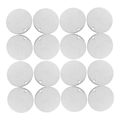 TOYANDONA 100 Stück Gravur Anhänger Runde Blanko Metall Schmuckanhänger für DIY Haustier Namensschilder Katzenmarken Langlebig und Vielseitig für Bastelprojekte TOYANDONA 100 Stück Gravur Anhänger Runde Blanko Metall Schmuckanhänger für DIY Haustier Namensschilder Katzenmarken Langlebig und Vielseitig für Bastelprojekte von TOYANDONA
