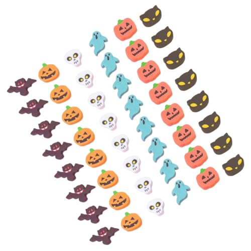 TOYANDONA 100 Stück Halloween Radiergummis Cartoon Bunte Mini Radiergummis für Party Mitgebsel Schreibtisch Zubehör Kreative Schreibwaren für Schulbedarf von TOYANDONA
