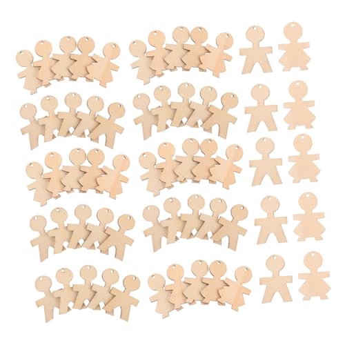 TOYANDONA 100 Stück Holzfiguren Boy Girl Cutouts Unfertige Holzscheiben für Diy Bastelprojekte Blanko Holzornamente zum Bemalen Vielseitige Holzteile für Dekoration und Kreatives Gestalten TOYANDONA 100 Stück Holzfiguren Boy Girl Cutouts Unfertige Holzscheiben für Diy Bastelprojekte Blanko Holzornamente zum Bemalen Vielseitige Holzteile für Dekoration und Kreatives Gestalten von TOYANDONA