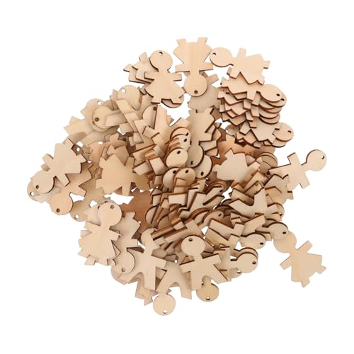 TOYANDONA 100 Stück Holzfiguren Boy Girl Formen zum Basteln Kinderzimmer Deko Holzscheiben Diy Bastelbedarf für Kreative Kinderprojekte Holzanhänger zum Bemalen und Gestalten TOYANDONA 100 Stück Holzfiguren Boy Girl Formen zum Basteln Kinderzimmer Deko Holzscheiben Diy Bastelbedarf für Kreative Kinderprojekte Holzanhänger zum Bemalen und Gestalten von TOYANDONA