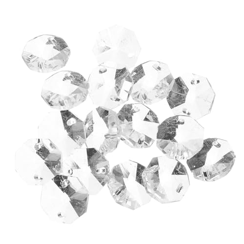 TOYANDONA 100 Stück Klare Glasperlen mit Doppelloch Kristallklare Oktogonale Perlen für DIY Schmuck Fadenvorhang Perlen Vielseitige Dekoration für Türen und Wohnräume TOYANDONA 100 Stück Klare Glasperlen mit Doppelloch Kristallklare Oktogonale Perlen für DIY Schmuck Fadenvorhang Perlen Vielseitige Dekoration für Türen und Wohnräume von TOYANDONA