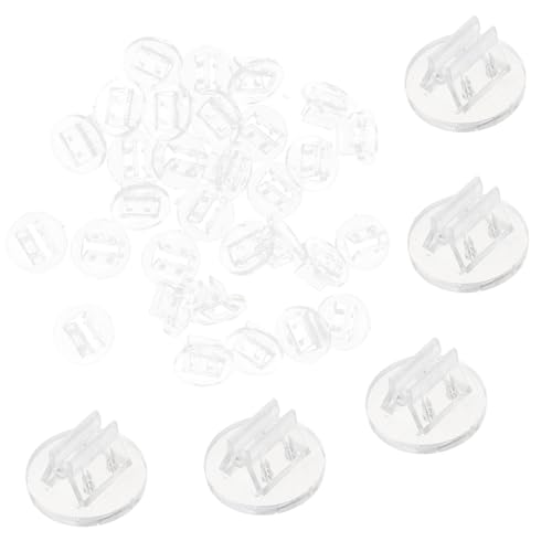 TOYANDONA 100 Stück Kunststoff Kartenhalter Transparent Runde Kartenständer für Visitenkarten Tischkarten Spielkarten Organizer Büro Party Zubehör TOYANDONA 100 Stück Kunststoff Kartenhalter Transparent Runde Kartenständer für Visitenkarten Tischkarten Spielkarten Organizer Büro Party Zubehör von TOYANDONA