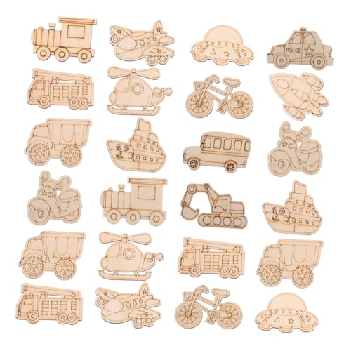 TOYANDONA 100 Stück Transport Unbearbeitete Holzfiguren Flugzeug Auto Schiff Hubschrauber Polizei Diy Bastelset für Kreative Malprojekte und Festliche Dekoration TOYANDONA 100 Stück Transport Unbearbeitete Holzfiguren Flugzeug Auto Schiff Hubschrauber Polizei Diy Bastelset für Kreative Malprojekte und Festliche Dekoration von TOYANDONA