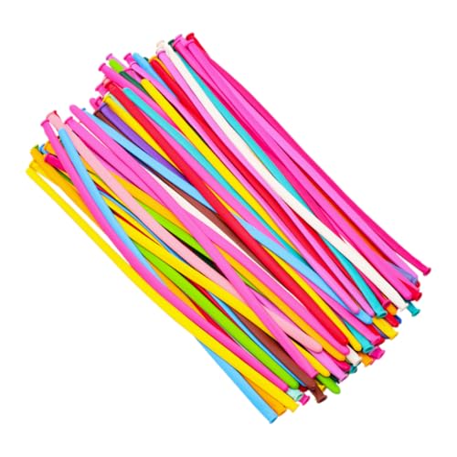 TOYANDONA 100 Stück Zauberballon Party Lange Luftballons Partyballons Lange Ballondekore Langer Ballon Zum Basteln Ballondekorations -kit Stanze Luftballons Cartoon -ballonformen Emulsion von TOYANDONA