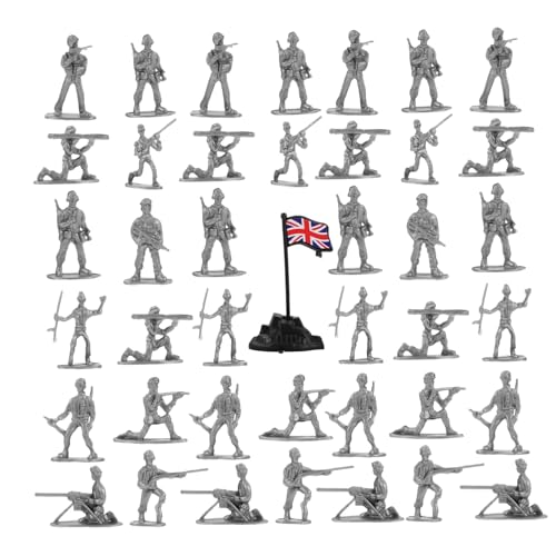 TOYANDONA 100st Mini-soldatenmodell Sandtisch-personenfigur Spielzeugsoldatenfiguren Tischdekorationen Aus Sand Spielzeugarmeesoldaten Grüne Armeemänner Schmücken Einstellen Miniatur Plastik von TOYANDONA