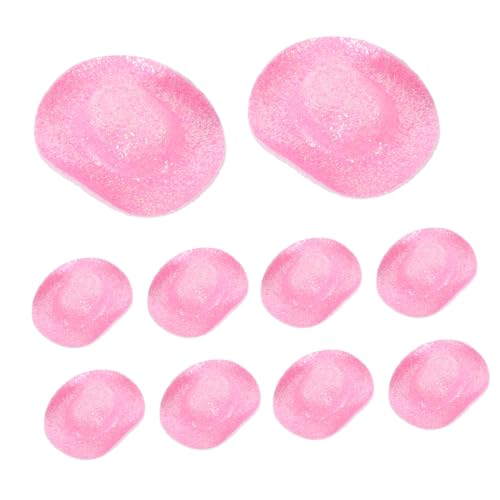 TOYANDONA 10St Mini-Cowboyhut doll Accessories Puppen Accessoires puppenhauszubehör pink cowboyhut Cowboyhüte aus Stroh für Damen Mütze kleine Hüte basteln Miniatur-Puppenhut Stoff Rosa TOYANDONA 10St Mini-Cowboyhut doll Accessories Puppen Accessoires puppenhauszubehör pink cowboyhut Cowboyhüte aus Stroh für Damen Mütze kleine Hüte basteln Miniatur-Puppenhut Stoff Rosa von TOYANDONA