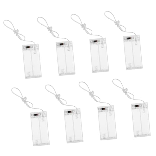 TOYANDONA 10Stücke Transparente Batteriehalter für Lichterketten Kunststoff Batteriegehäuse mit Schalter Batteriefach für Aa Batterien für Innen und Außenbeleuchtung TOYANDONA 10Stücke Transparente Batteriehalter für Lichterketten Kunststoff Batteriegehäuse mit Schalter Batteriefach für Aa Batterien für Innen und Außenbeleuchtung von TOYANDONA