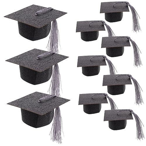 TOYANDONA 10st Abschlusspokal Deckel Abdeckung Grad-hut-kuchen-deckel Tisch Abschluss Topper Abschlussfeier Brille Meister Hut Partyzubehör Der Klasse 2023 Für Absolventen Liner Black Papier TOYANDONA 10st Abschlusspokal Deckel Abdeckung Grad-hut-kuchen-deckel Tisch Abschluss Topper Abschlussfeier Brille Meister Hut Partyzubehör Der Klasse 2023 Für Absolventen Liner Black Papier von TOYANDONA