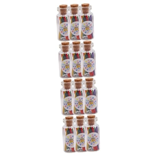 TOYANDONA 12 Sätze Buntstifte Teiliges Dekorationszubehör für Puppenhäuser Kreative Szenenmodelle Realistische und Lebendige Miniaturwachsfarben für DIY Projekte und Miniaturhäuser von TOYANDONA