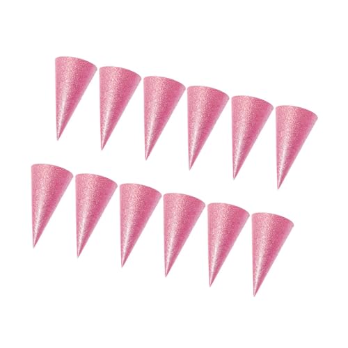 TOYANDONA 12 Stück Geburtstagsfeierdekorationen Partyhüte Blau Partydekorationen Pink Zufällige Farbe von TOYANDONA