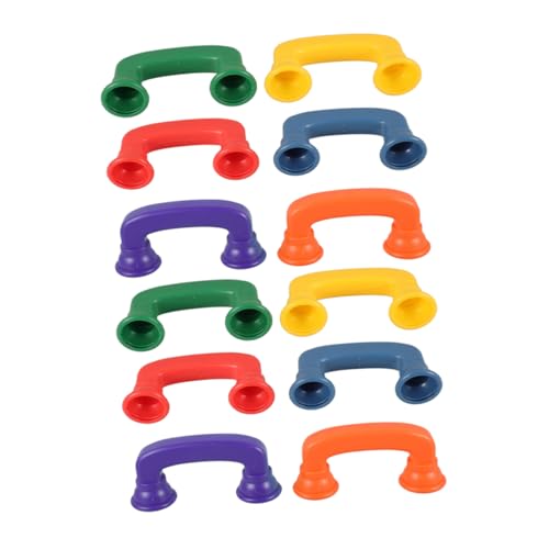 TOYANDONA 12 Stück Hörspiel Farbige Spielzeugtelefone für Sprachtherapie Hörfeedback und Lesehilfe im Klassenzimmer Fördert Lesefluss und Aussprache von TOYANDONA