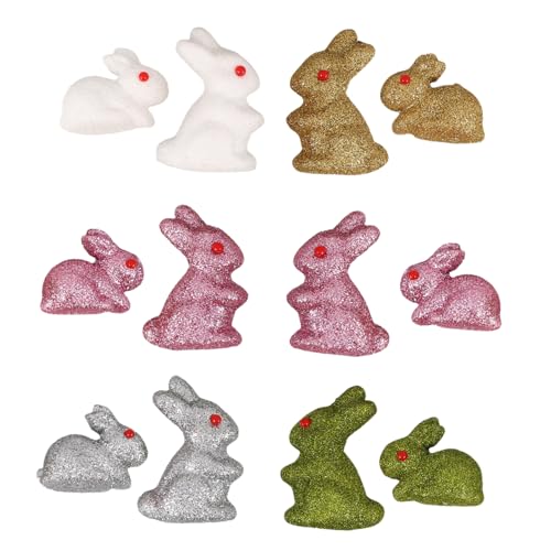 TOYANDONA 12 Stück Kaninchen-verzierung Ostern-geburtstagsdekorationen Osterpartyzubehör Ostern Bauernhaus Ostern-miniaturskulptur Osterhasen-tischverzierung Tischhase Schaum TOYANDONA 12 Stück Kaninchen-verzierung Ostern-geburtstagsdekorationen Osterpartyzubehör Ostern Bauernhaus Ostern-miniaturskulptur Osterhasen-tischverzierung Tischhase Schaum von TOYANDONA