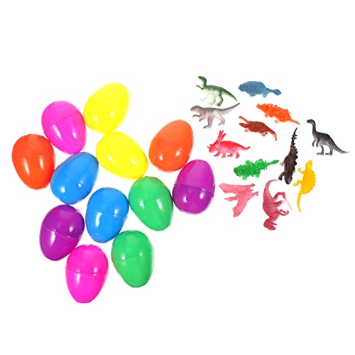 TOYANDONA 12 Stück Ostereier Dinosaurier Eier Spielseier Gefüllte Eier Eierfüller Eiersuche Mini Dinosaurier Zum Ausbrüten Gefüllte Festival Eier 24 Stück Extra Große Eier von TOYANDONA