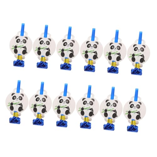 TOYANDONA 12 Stück Panda Party Liefert Blowouts Krachmacher Partybläser Pfeifen Blashorn-krachmacher Hornpfeifen Blasen Blashorn-geräuschmacher Blowouts Partygeschenke Pp von TOYANDONA
