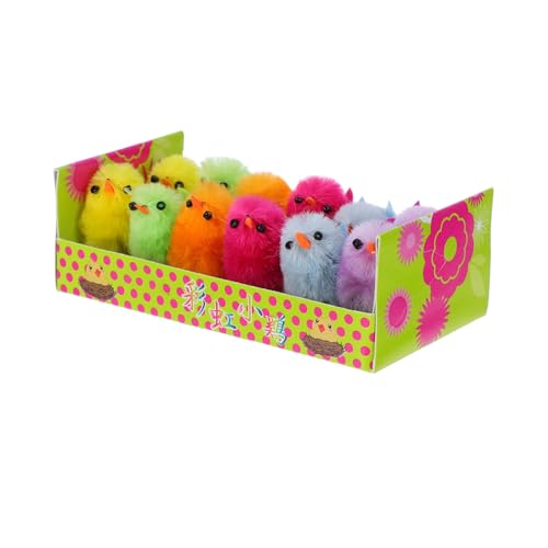 TOYANDONA 12 Stück Realistische Flauschige Hühnerfiguren für Ostern Dekoration und Partybedarf für Haustiere TOYANDONA 12 Stück Realistische Flauschige Hühnerfiguren für Ostern Dekoration und Partybedarf für Haustiere von TOYANDONA