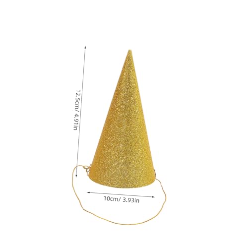 TOYANDONA 12 Stück Teiliges Goldene Glitzer-partyhüte mit Kronen-design Dreieckige Geburtstagsmützen für Erwachsene Festliche Kopfbedeckung für Geburtstagsparty Crowning und TOYANDONA 12 Stück Teiliges Goldene Glitzer-partyhüte mit Kronen-design Dreieckige Geburtstagsmützen für Erwachsene Festliche Kopfbedeckung für Geburtstagsparty Crowning und von TOYANDONA