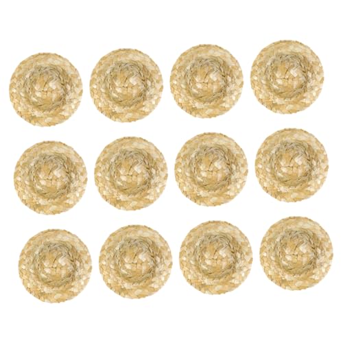 TOYANDONA 12 Stück Teiliges Handgewebter Miniatur Strohhüte Kleine Geflochtene Puppenhüte für DIY Bastelprojekte Vielseitig Einsetzbar als Puppenzubehör Partydeko und Fotorequisiten TOYANDONA 12 Stück Teiliges Handgewebter Miniatur Strohhüte Kleine Geflochtene Puppenhüte für DIY Bastelprojekte Vielseitig Einsetzbar als Puppenzubehör Partydeko und Fotorequisiten von TOYANDONA