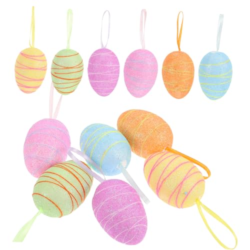 TOYANDONA 12 Stück Teiliges Mini Ostereier aus Schaumstoff Bunte Osterdekoration für Kompakte als Ostertisch Mittelstück und Partydeko für Festliche Feiern TOYANDONA 12 Stück Teiliges Mini Ostereier aus Schaumstoff Bunte Osterdekoration für Kompakte als Ostertisch Mittelstück und Partydeko für Festliche Feiern von TOYANDONA