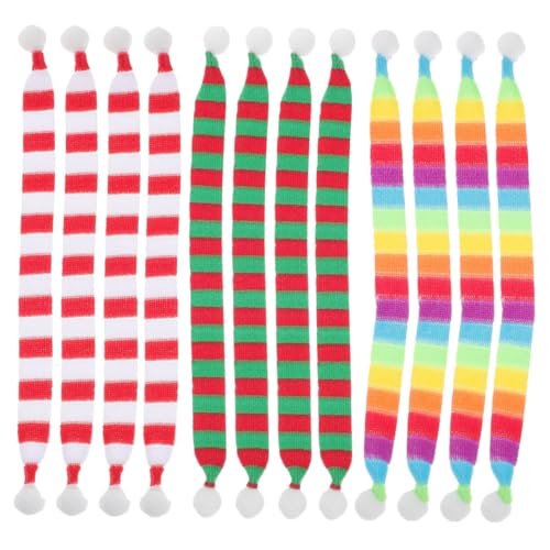 TOYANDONA 12 Stück Teiliges Mini Weihnachtsschals aus Weichem Strickstoff Dekorative Flaschen und Getränkeschal Accessoires Langlebig Handgefertigt für DIY Weihnachtsdeko Wiederverwendbar TOYANDONA 12 Stück Teiliges Mini Weihnachtsschals aus Weichem Strickstoff Dekorative Flaschen und Getränkeschal Accessoires Langlebig Handgefertigt für DIY Weihnachtsdeko Wiederverwendbar von TOYANDONA
