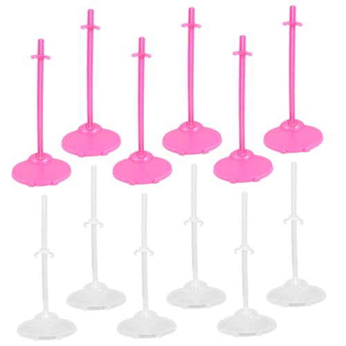 TOYANDONA 12 Stück Teiliges Puppenständer Stabilem Kunststoff Transparente und Rosa Halterungen Stützhalter für Verschiedene Puppen Stabiler Displayständer für Tisch und Regal Einfach zu TOYANDONA 12 Stück Teiliges Puppenständer Stabilem Kunststoff Transparente und Rosa Halterungen Stützhalter für Verschiedene Puppen Stabiler Displayständer für Tisch und Regal Einfach zu von TOYANDONA