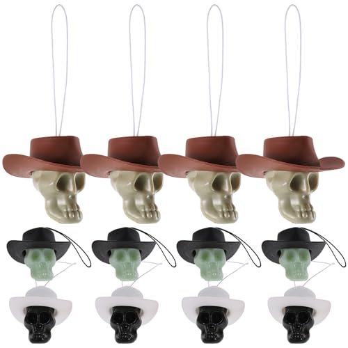 TOYANDONA 12 Stück Teiliges Schädel Dekoration im Halloween Stil Miniatur Hut Schädel für Diy für Gruselige und Party Dekorationen mit Cowboyhut und Verschiedenen Farben TOYANDONA 12 Stück Teiliges Schädel Dekoration im Halloween Stil Miniatur Hut Schädel für Diy für Gruselige und Party Dekorationen mit Cowboyhut und Verschiedenen Farben von TOYANDONA