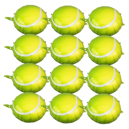 TOYANDONA 12 Stück Tennisballon Thema Tennisparty Jumbo-Tennisball Ö Dekorationen luftballons Partyballon Party-Ballon-Anhänger Aufblasbares Ballondekor Aluminiumfolie Green TOYANDONA 12 Stück Tennisballon Thema Tennisparty Jumbo-Tennisball Ö Dekorationen luftballons Partyballon Party-Ballon-Anhänger Aufblasbares Ballondekor Aluminiumfolie Green von TOYANDONA