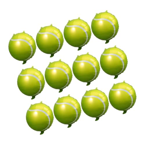 TOYANDONA 12 Stück Tennisballon aufblasbarer ball luftballons Baseball-Ballons Golf-Geburtstagsdekoration Hockey-Ballons Racquetball Tennis-Ballon-Dekore Partyballon Aluminiumfolie Green TOYANDONA 12 Stück Tennisballon aufblasbarer ball luftballons Baseball-Ballons Golf-Geburtstagsdekoration Hockey-Ballons Racquetball Tennis-Ballon-Dekore Partyballon Aluminiumfolie Green von TOYANDONA