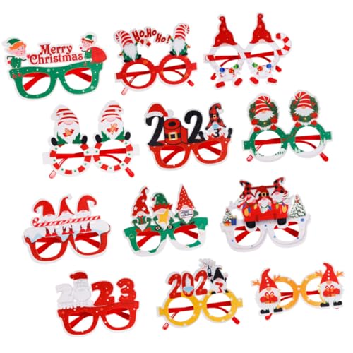 TOYANDONA 12 Stück Weihnachtsbrille Dekoration Weihnachtsfoto-requisiten Drinnen Santa -brille Weihnachtsbedarf Weihnachtsdekoration Weihnachtskostüm-brille Weihnachtsbrillenrahmen Filzstoff TOYANDONA 12 Stück Weihnachtsbrille Dekoration Weihnachtsfoto-requisiten Drinnen Santa -brille Weihnachtsbedarf Weihnachtsdekoration Weihnachtskostüm-brille Weihnachtsbrillenrahmen Filzstoff von TOYANDONA