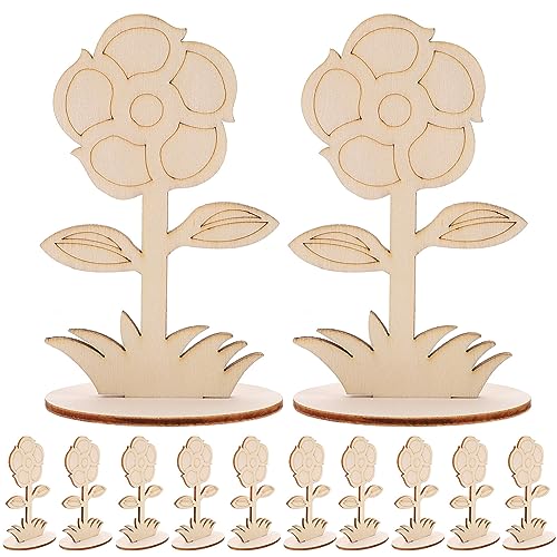 TOYANDONA Bemalbare Holzblumen 12 Stück Unbehandelte Holzornamente Kreatives Basteldekor Für Zuhause TOYANDONA Bemalbare Holzblumen 12 Stück Unbehandelte Holzornamente Kreatives Basteldekor Für Zuhause von TOYANDONA