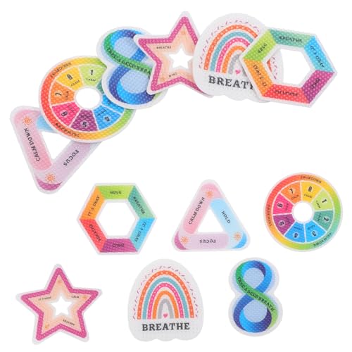 TOYANDONA 12St Druckentlastungszubehör Sticker Mood Sticker Beruhigungsaufkleber Stickers stickerbögen Sensorische Aufkleber bunter Aufkleber strukturierte ruhige Aufkleber Papier von TOYANDONA