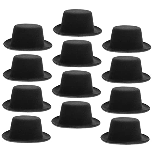 TOYANDONA 12St Mini-Cowboyhut rosafarbener Cowboyhut Cowgirl-Stiefel Damen Hut Braut Hut Mini-Zylinder doll Accessories Puppenhut Puppenhüte selber Machen Hut für Puppen Stoff Black TOYANDONA 12St Mini-Cowboyhut rosafarbener Cowboyhut Cowgirl-Stiefel Damen Hut Braut Hut Mini-Zylinder doll Accessories Puppenhut Puppenhüte selber Machen Hut für Puppen Stoff Black von TOYANDONA