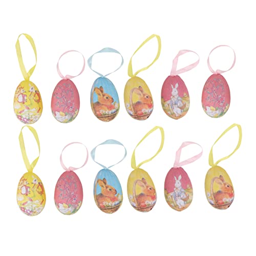 TOYANDONA 12St Ostereier Partydekorationen Osterspielzeug Halter für gekochte Eier Osterdekoration easter eggs eierfarben ostern dekoratives Osterei Eierspielzeug für Konfetti von TOYANDONA