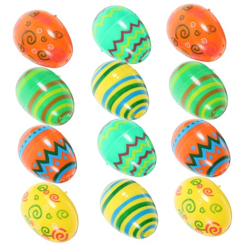 TOYANDONA 12st Ostereier Füllstoffe Befüllbar Passende Eier Osterdeko Ostereiförmige Verzierung Osterparty Versorgung Geschenkboxen Mit Süßigkeiten Zu Ostern -süßigkeiten-boxen Plastik TOYANDONA 12st Ostereier Füllstoffe Befüllbar Passende Eier Osterdeko Ostereiförmige Verzierung Osterparty Versorgung Geschenkboxen Mit Süßigkeiten Zu Ostern -süßigkeiten-boxen Plastik von TOYANDONA