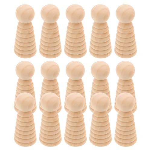 TOYANDONA 15 Stück Teiliges Unbemalte Holzpuppen mit Gewindefunktion Kleine Holzfiguren zum Bemalen und Basteln Leichte Kompakte Holzmenschen für Diy Kunstprojekte und Pädagogische TOYANDONA 15 Stück Teiliges Unbemalte Holzpuppen mit Gewindefunktion Kleine Holzfiguren zum Bemalen und Basteln Leichte Kompakte Holzmenschen für Diy Kunstprojekte und Pädagogische von TOYANDONA