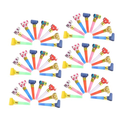 TOYANDONA 150 Stück Teiliges Bunte Blasdrachen Pfeifen Noisemaker Leichte Tragbare Geburtstagsbläser Farbenfrohe Cheer Spielzeuge für Party-tüten und Feierlichkeiten von TOYANDONA