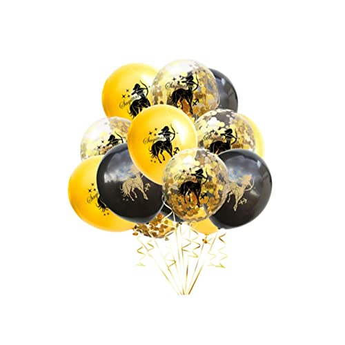 15St latex luftballons latex ballons Geburtstagsparty-Zubehör Jubiläumsballons 50. Hochzeitsdekorationen Golddekor dekorative Luftballons Hochzeitslayout Emulsion schmücken Anzeige von TOYANDONA