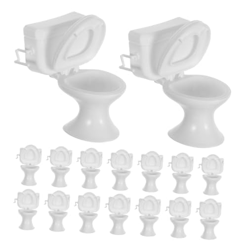 TOYANDONA 16 Stück Maßstab Puppenhaus Badezimmermöbel Realistische Miniatur Toilettenaccessoires für Kreatives Rollenspiel TOYANDONA 16 Stück Maßstab Puppenhaus Badezimmermöbel Realistische Miniatur Toilettenaccessoires für Kreatives Rollenspiel von TOYANDONA