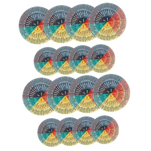 TOYANDONA 16 Stück Teiliges PVC Emotionen Aufkleber Selbstklebend Langlebiges Gefühl Rad Sticker Für Laptop Computer Notebook Dekoration Kreativ Und Stabil von TOYANDONA