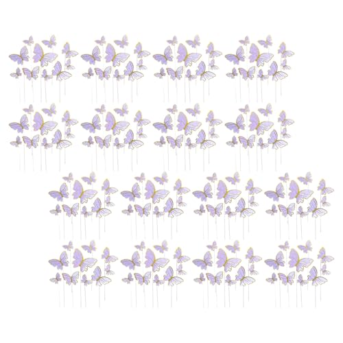 TOYANDONA 160 Stück Schmetterling Kuchen Deko Vielseitige Cupcake Topper für Geburtstag Shower Hochzeit Elegante Tortendekoration Passend für Kuchen TOYANDONA 160 Stück Schmetterling Kuchen Deko Vielseitige Cupcake Topper für Geburtstag Shower Hochzeit Elegante Tortendekoration Passend für Kuchen von TOYANDONA