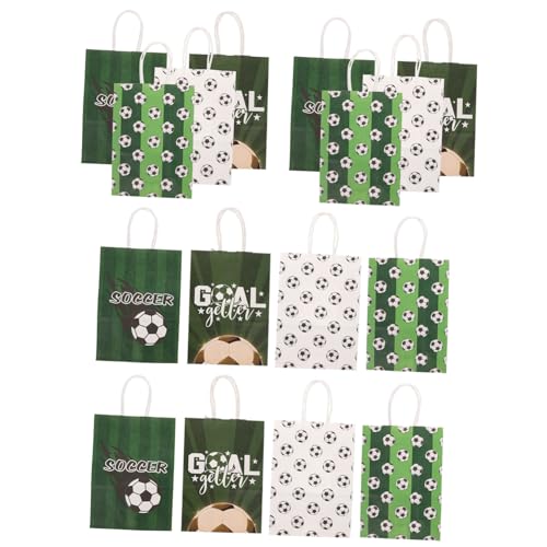 TOYANDONA 16stücke Teiliges Fußball-themen Geschenktüten Dekorative Papiertüten Für Partys Geeignet Für Süßigkeiten Spielzeug Und Kleine Für Sportveranstaltungen Und von TOYANDONA