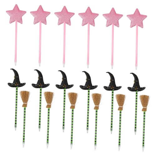 TOYANDONA 18 . Teiliges Halloween und Valentinstag Kugelschreiber mit Hexenhut Besen und Stern Design Bunte Party Stifte für Kindergeburtstag Schulveranstaltungen Partygeschenke und TOYANDONA 18 . Teiliges Halloween und Valentinstag Kugelschreiber mit Hexenhut Besen und Stern Design Bunte Party Stifte für Kindergeburtstag Schulveranstaltungen Partygeschenke und von TOYANDONA