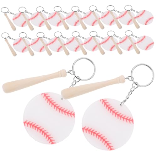 TOYANDONA 18 Stück Baseball-Schlüsselanhänger Baseball-Party Tasche Baseballball-Schlüsselanhänger Baseballmasse Baseball-Rucksack-Schlüsselanhänger Baseball-Schlüsselringe Holz Weiß TOYANDONA 18 Stück Baseball-Schlüsselanhänger Baseball-Party Tasche Baseballball-Schlüsselanhänger Baseballmasse Baseball-Rucksack-Schlüsselanhänger Baseball-Schlüsselringe Holz Weiß von TOYANDONA