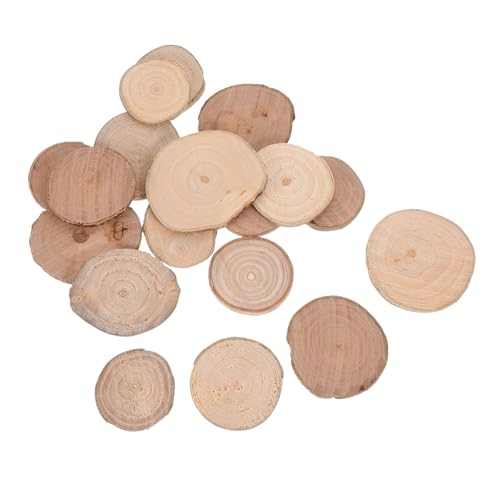TOYANDONA 18 Stück Baumstammdekoration Holzverzierung Kleine Holzkreise Zum Basteln Partytischdekorationen Holz Unbehandeltes Rundholz Holzzweige Zur Dekoration Holzringe Khaki Hölzern TOYANDONA 18 Stück Baumstammdekoration Holzverzierung Kleine Holzkreise Zum Basteln Partytischdekorationen Holz Unbehandeltes Rundholz Holzzweige Zur Dekoration Holzringe Khaki Hölzern von TOYANDONA