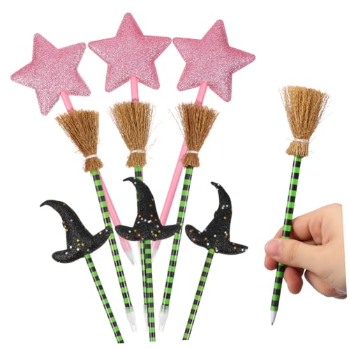 TOYANDONA 18 Stück Teiliges Festliche Kugelschreiber mit Hexenhut Besen Stern Motiven Bunte Cartoon Pens für Halloween Valentinstag und Partydeko Leicht Vielseitig für Büro TOYANDONA 18 Stück Teiliges Festliche Kugelschreiber mit Hexenhut Besen Stern Motiven Bunte Cartoon Pens für Halloween Valentinstag und Partydeko Leicht Vielseitig für Büro von TOYANDONA