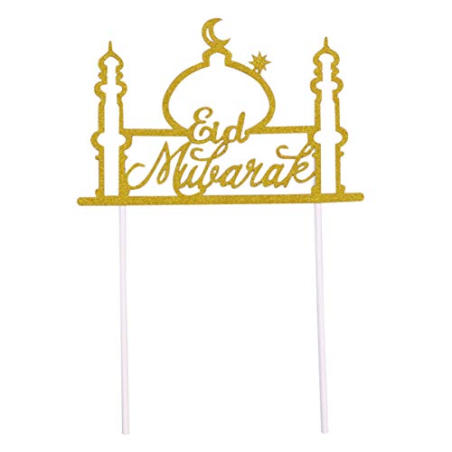TOYANDONA 1Pc Eid Mubarak Kuchen Topper Gold Glitter Cupcake Picks Ramadan Kareem Party Dekoration Eid Festival Kuchen Dekoration TOYANDONA 1Pc Eid Mubarak Kuchen Topper Gold Glitter Cupcake Picks Ramadan Kareem Party Dekoration Eid Festival Kuchen Dekoration von TOYANDONA