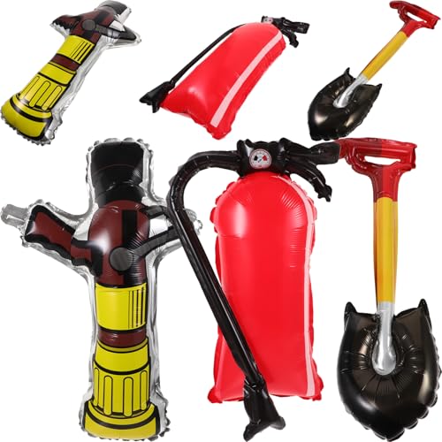 TOYANDONA 1Satz Aufblasbare Feuerwehrballons Feuerwehrlöschmittel Luftballons für Feuerwehrpartys Langlebig und Leicht zu Transportieren Deko von TOYANDONA