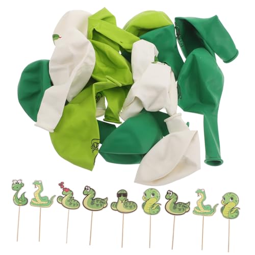 TOYANDONA 1Satz Tierische Dekorationen Set für Kindergeburtstage Tierballons Kuchen Topper Schlangen Themenparty Einfache Langlebige TOYANDONA 1Satz Tierische Dekorationen Set für Kindergeburtstage Tierballons Kuchen Topper Schlangen Themenparty Einfache Langlebige von TOYANDONA